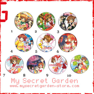 Cardcaptor Sakura カードキャプターさくら Anime Pinback Button Badge Set 1a,1b or 1c ( or Hair Ties / 4.4 cm Badge / Magnet / Keychain Set )